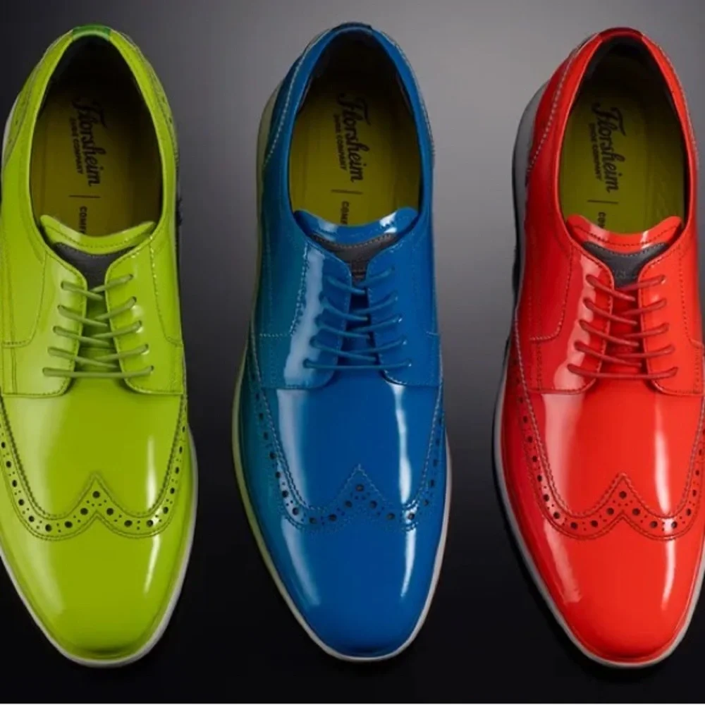 Florsheim orange shoes